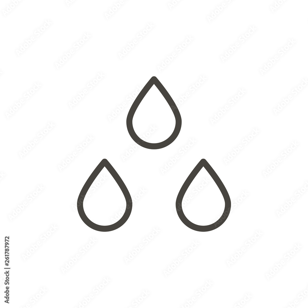 Rain vector icon. Element of weather for mobile concept and web apps illustration. Thin line icon for website design and development. Vector icon Rain vector icon. Element of weather for mobile concept and web apps illustration. Thin line icon for website design and development. Vector icon