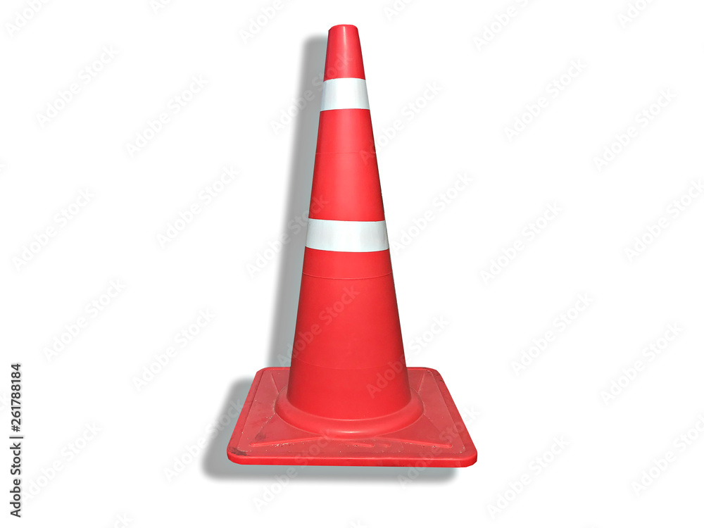 Traffic cone traffic Orange. rubber or plastic traffic cone in orange color isolated on white background. Traffic cone traffic Orange. rubber or plastic traffic cone in orange color isolated on white background.