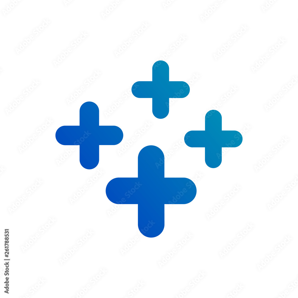 Abstract cross or plus signs. Vector illustration isolated on white background Abstract cross or plus signs. Vector illustration isolated on white background