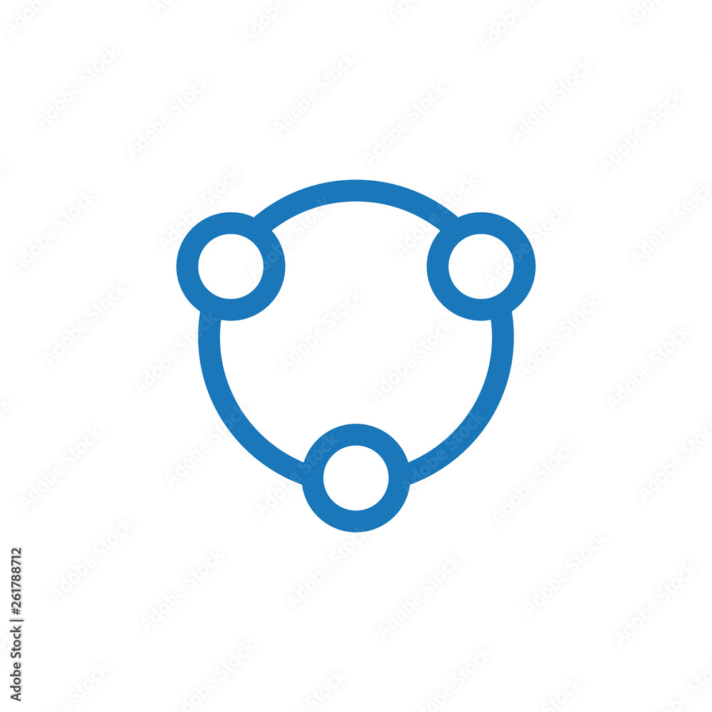 Teambuilding Social and Relationship circle Icon Logo for social or community. Vector illustration isolated on white background Teambuilding Social and Relationship circle Icon Logo for social or community. Vector illustration isolated on white background