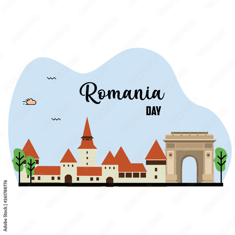 International Romania Day Vector Template Design Illustration