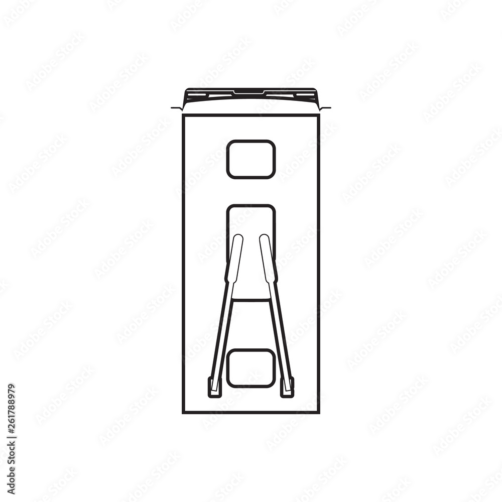 trolleybus icon. Element of Transport view from above for mobile concept and web apps icon. Outline, thin line icon for website design and development, app development trolleybus icon. Element of Transport view from above for mobile concept and web apps icon. Outline, thin line icon for website design and development, app development