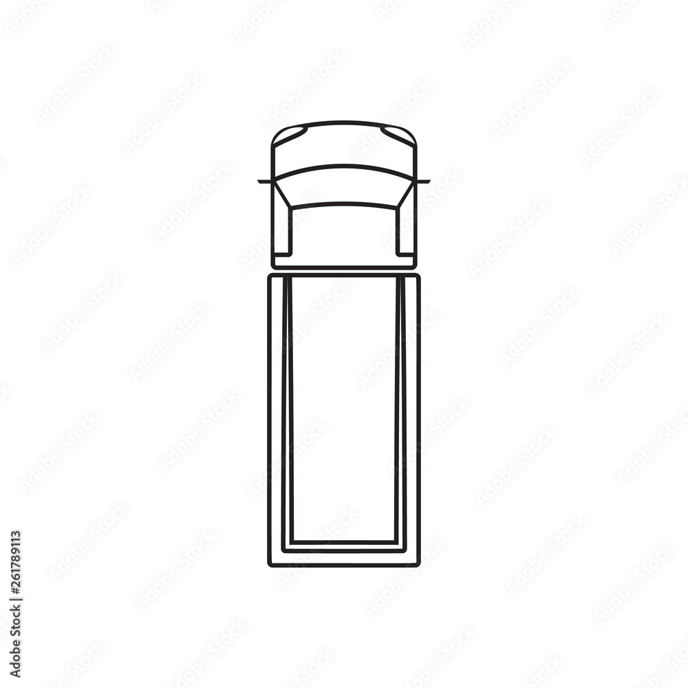 truck icon. Element of Transport view from above for mobile concept and web apps icon. Outline, thin line icon for website design and development, app development truck icon. Element of Transport view from above for mobile concept and web apps icon. Outline, thin line icon for website design and development, app development