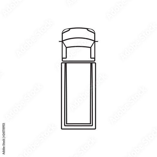 truck icon. Element of Transport view from above for mobile concept and web apps icon. Outline, thin line icon for website design and development, app development