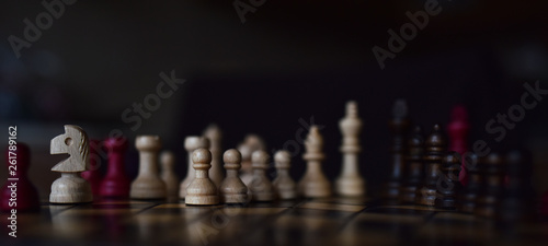 Wallpaper Mural wooden chess pieces on the Board Torontodigital.ca