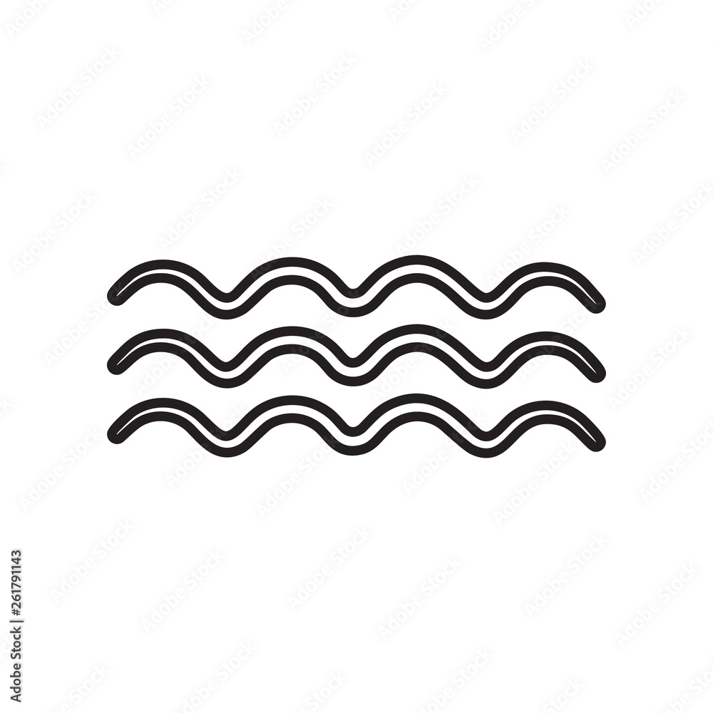 wave sign icon. Element of Weather for mobile concept and web apps icon. Outline, thin line icon for website design and development, app development wave sign icon. Element of Weather for mobile concept and web apps icon. Outline, thin line icon for website design and development, app development