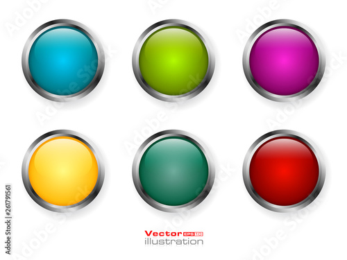 Free Download Round web button set. - GFXLoad