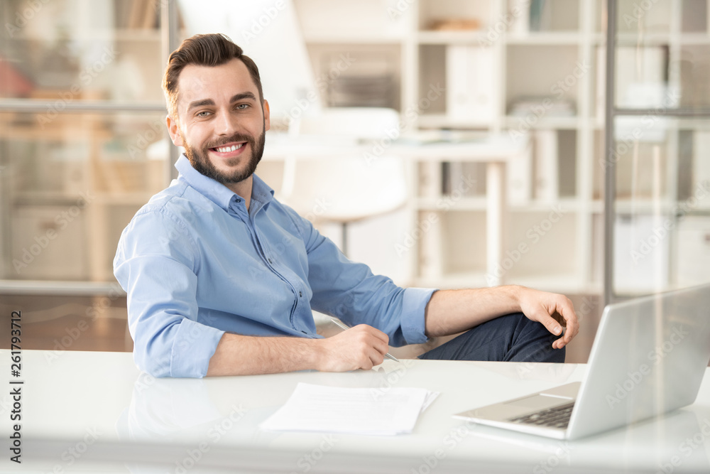 Manager by desk Manager by desk