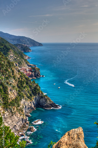 Küste der Cinque Terre in Italien