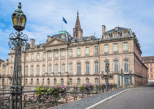 Rohan Palace in Strasbourg in Bas Rhin. Alsace, France