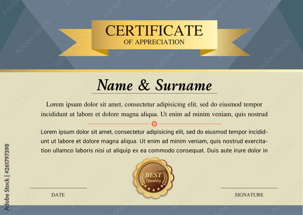 Fototapeta premium certificate template, warranty