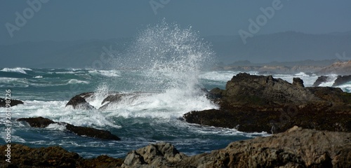 Impressions from Fort Bragg Glass Beach in Mendocino County from April 28, 2017, California USA