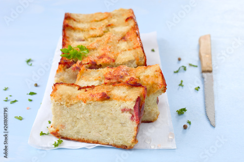 Kartoffel-Kuchen mit Speck
