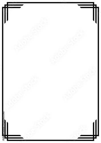 Vector Page border A4 design for project.