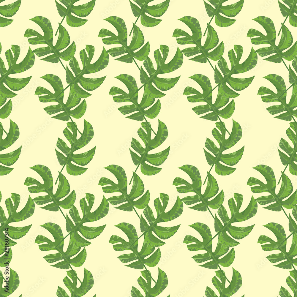 vector seamless pattern with palm leaves vector seamless pattern with palm leaves