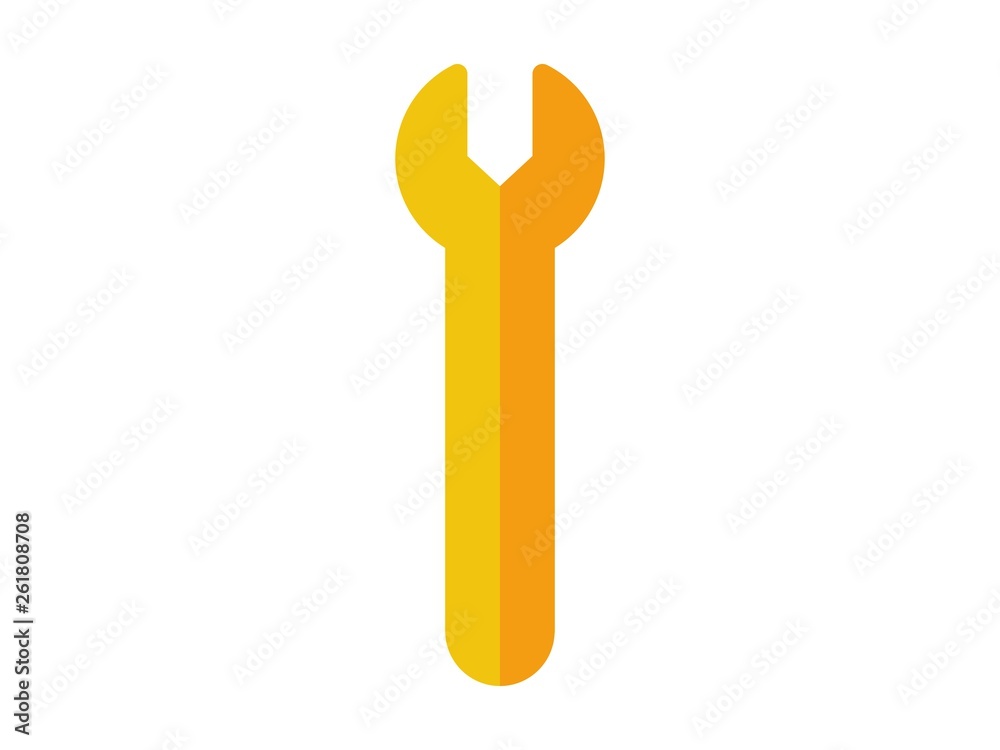 wrench flat vector icon wrench flat vector icon