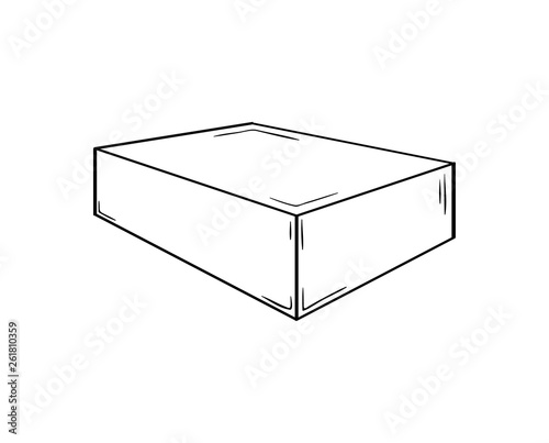 small closed box, sketch