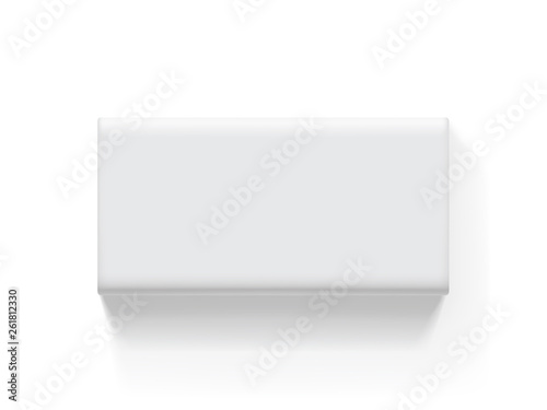 paper packaging on white background mock up