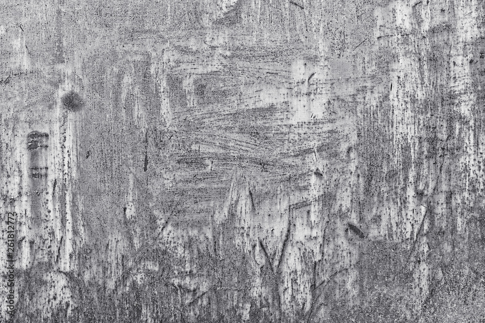 Texture of plaster on the wall. Gray background wall.