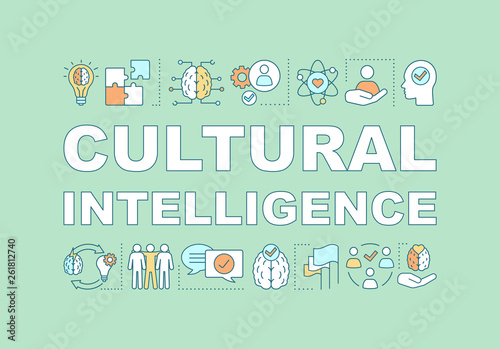 Cultural intelligence word concepts banner