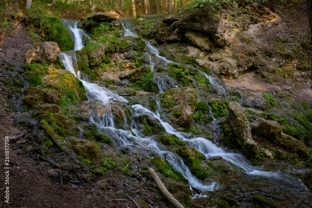 Seven spring waterfall