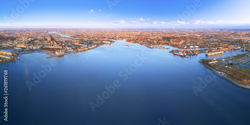 Panoramic aerial view of th...