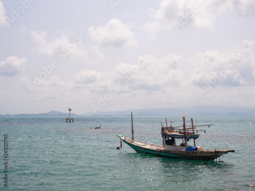 fishing boat near the island. Koh Phangan