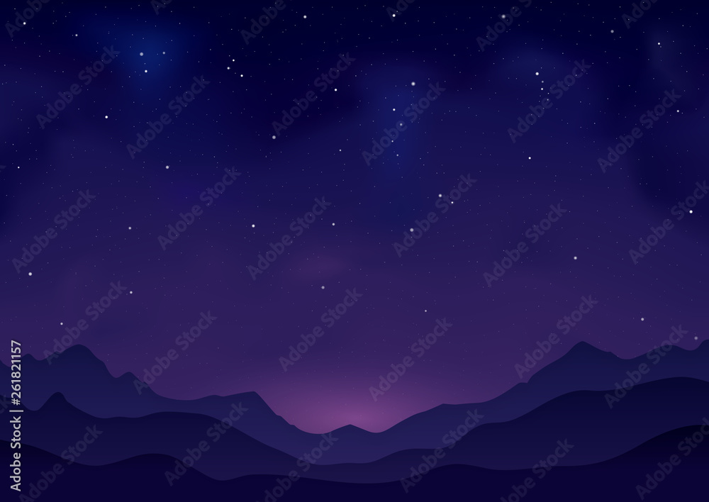 Mountains at Night