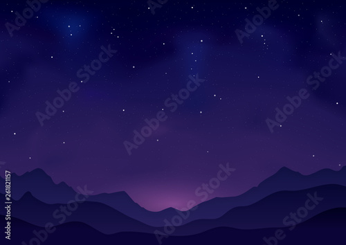 Mountains at Night