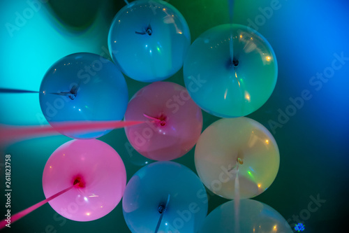 Multi-colored balloons are a good gift for a celebration.
