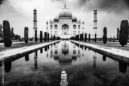 Taj Mahal in schwarz/weiss