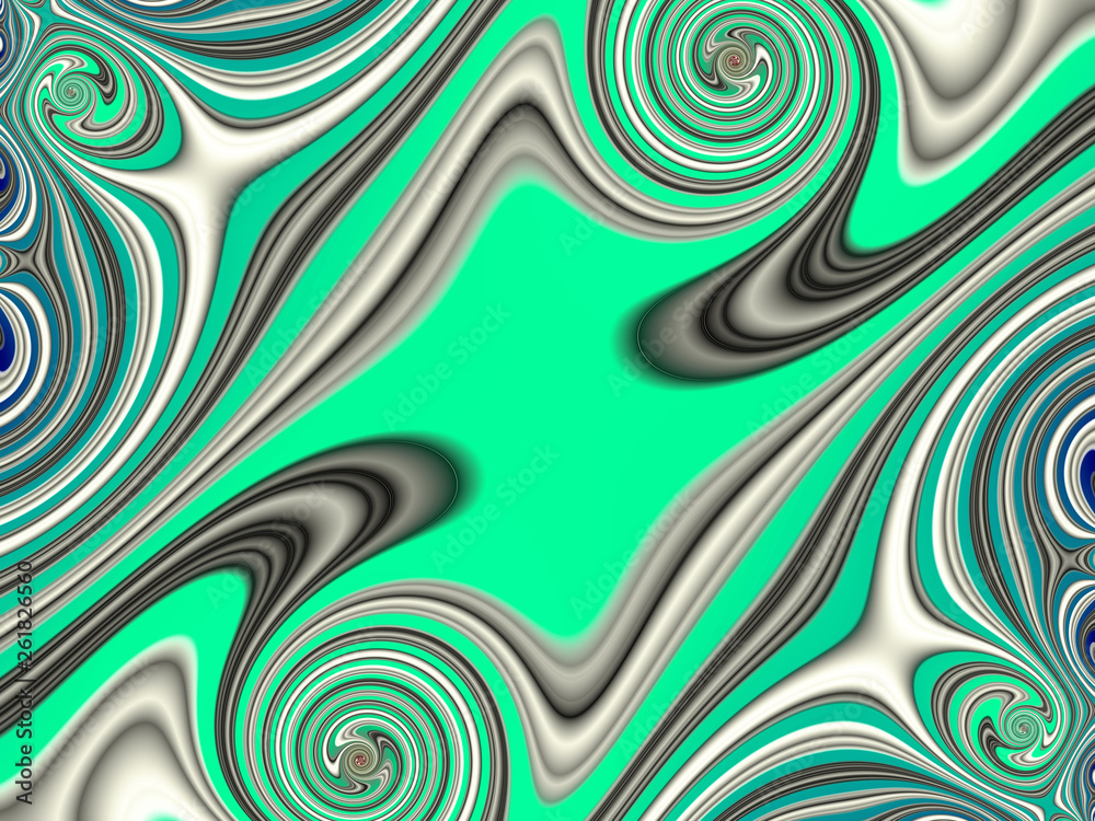 Fototapeta premium Beautiful abstract background for art projects, cards, business, posters. 3D illustration, computer-generated fractal
