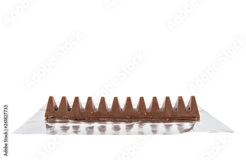 chocolate on isolated white background