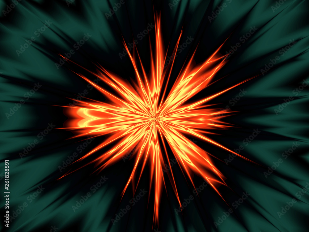 Beautiful abstract background for art projects, cards, business, posters. 3D illustration, computer-generated fractal