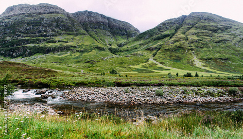 River in Glen Coe in the Scottish Highlands