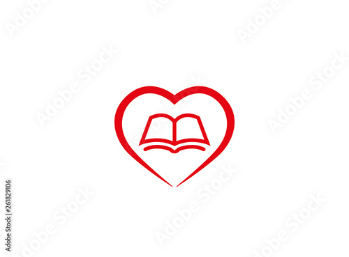 Tableau sur toile Creative Book Head Logo
