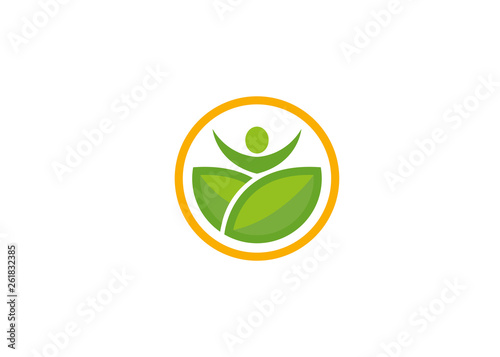 Creative Body Leaf Logo