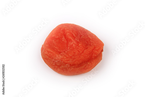 dried apricot isolated on white background