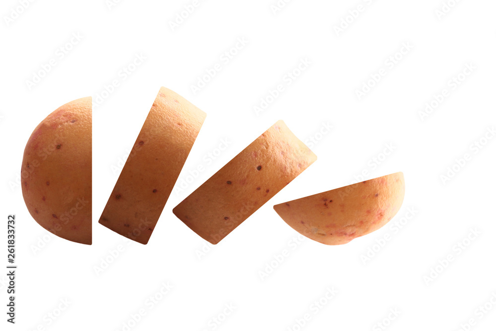 Fototapeta premium potato isolated on white background