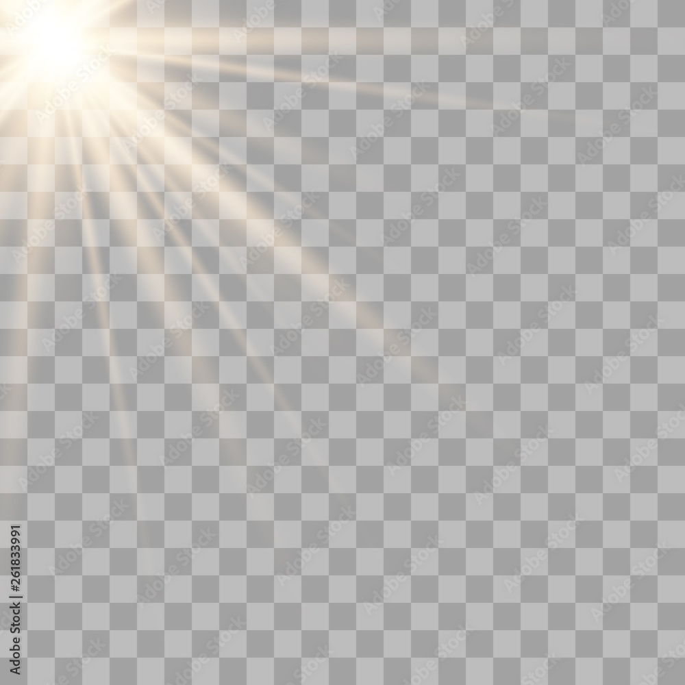Glowing sunlight a transparent background. Glowing sunlight a transparent background.