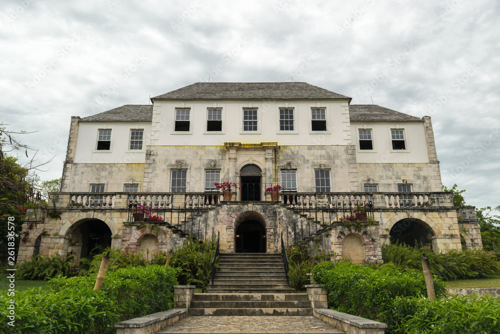 Rose Hall Great House in Montego Bay, Jamaica. Popular tourist attraction. 