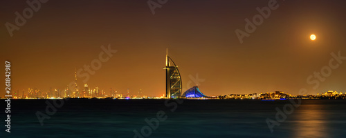 Konstfotografi Dubai night panorama