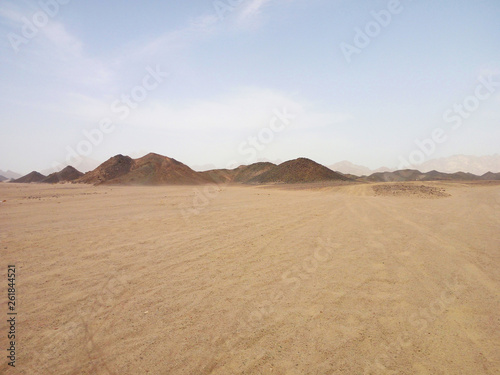 beautiful sandy mountains in the desert