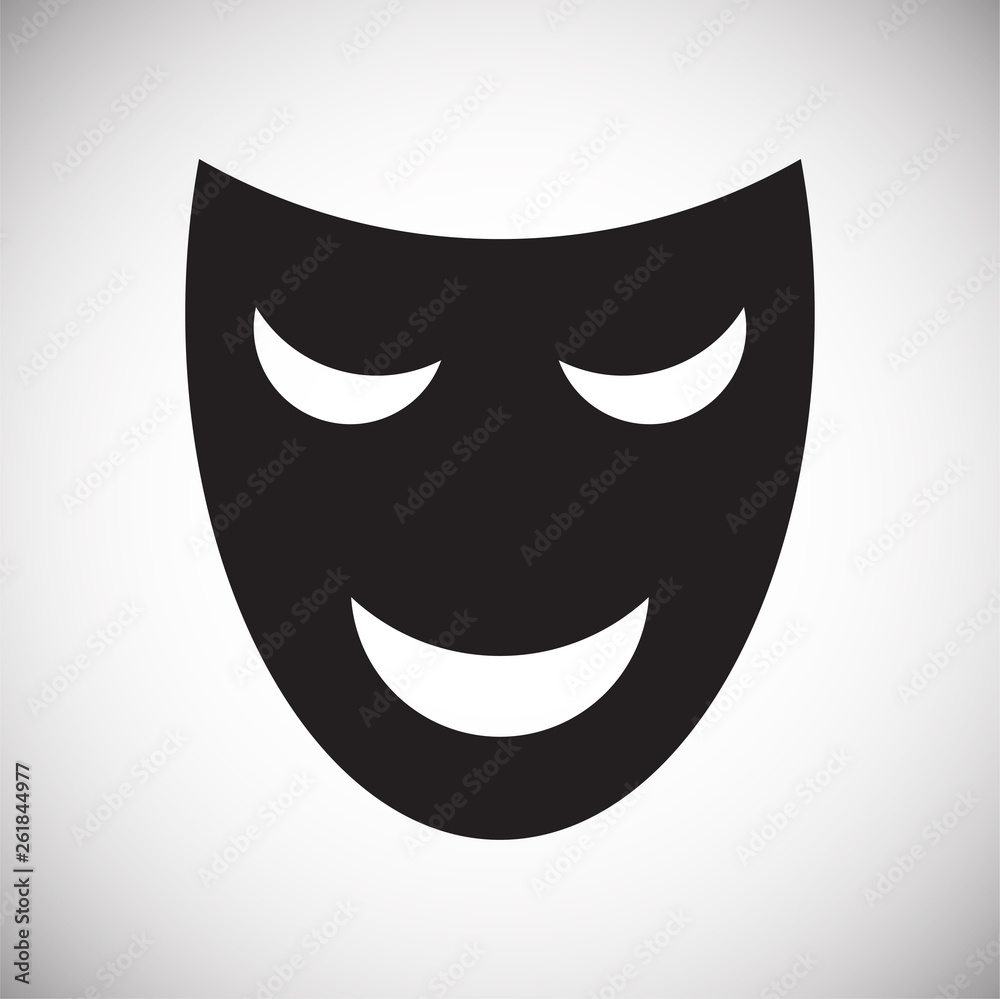 Masks icon on background for graphic and web design. Simple vector sign. Internet concept symbol for website button or mobile app. Masks icon on background for graphic and web design. Simple vector sign. Internet concept symbol for website button or mobile app.
