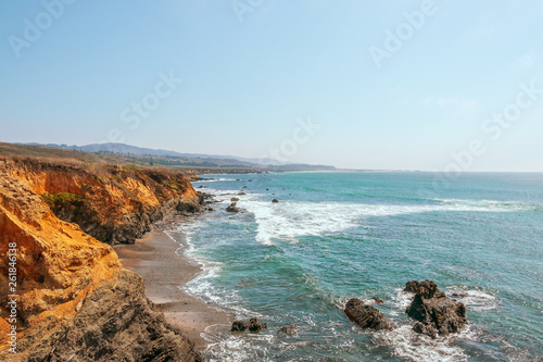 Beautiful coastline along California State Route 1 at the US West Coast.USA