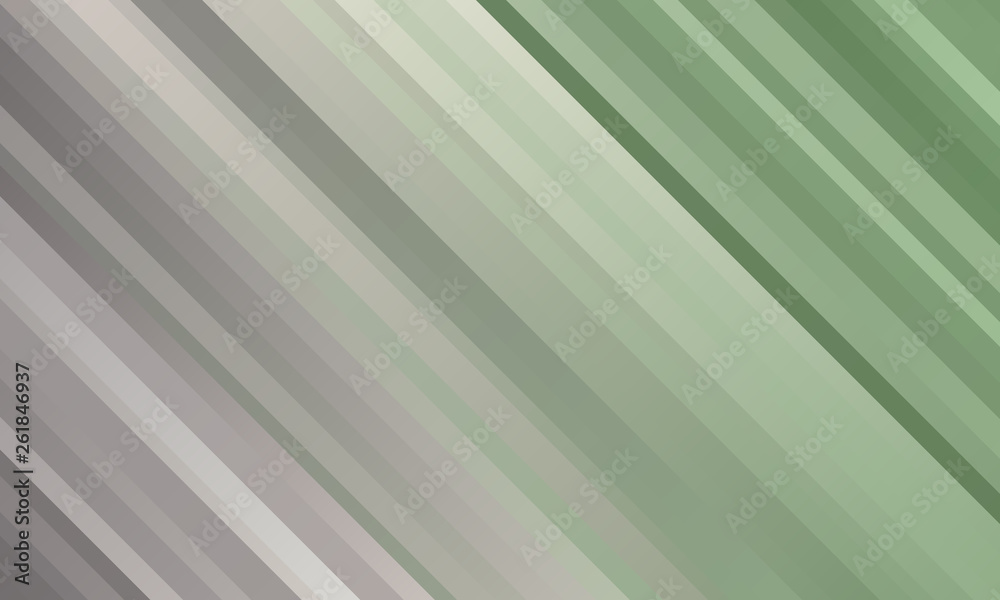 Fototapeta premium Green grey abstract lines background with blurry gradient, vector clear template for your modern design