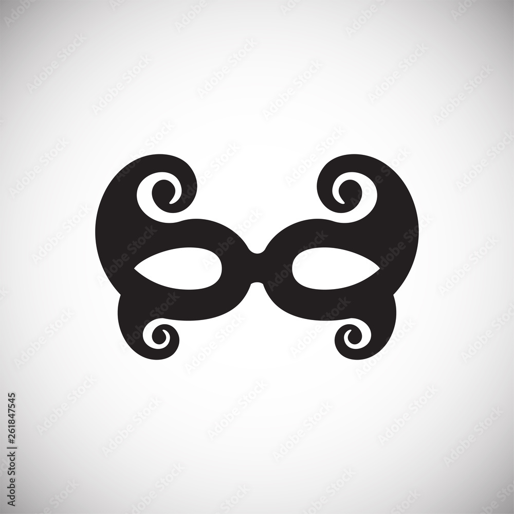 Masks icon on background for graphic and web design. Simple vector sign. Internet concept symbol for website button or mobile app. Masks icon on background for graphic and web design. Simple vector sign. Internet concept symbol for website button or mobile app.