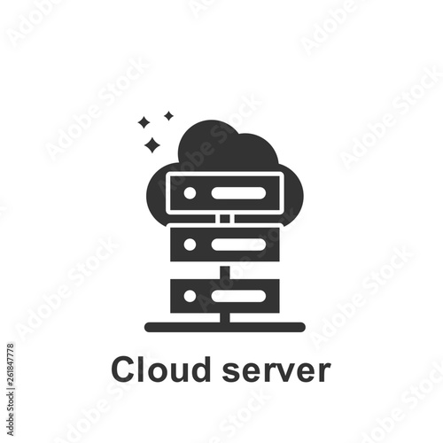 Online marketing, cloud server icon. Element of online marketing icon. Premium quality graphic design icon. Signs and symbols collection icon for websites, web design