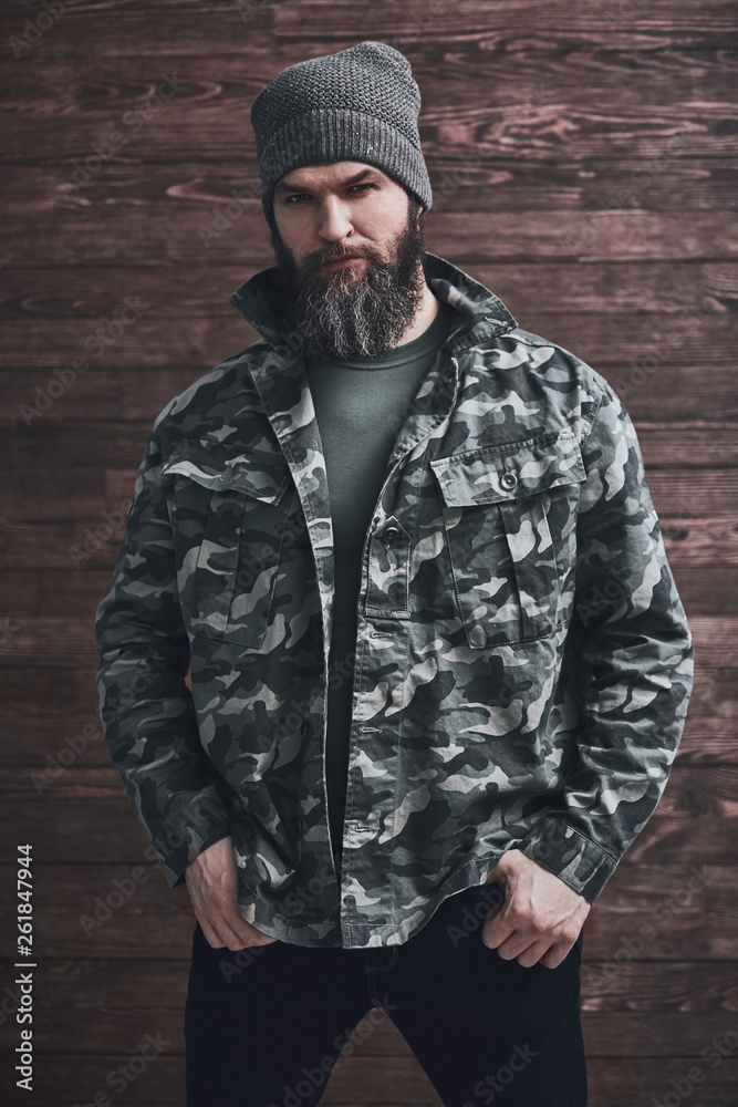 Stylish bearded man Stylish bearded man