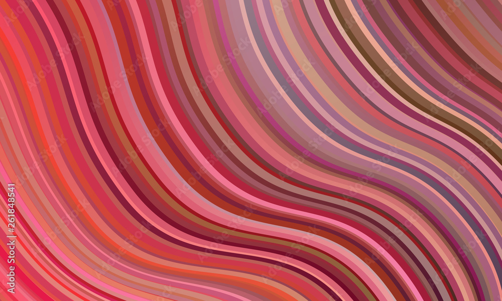 Red abstract wavy lines background with blurry gradient, vector clear ...